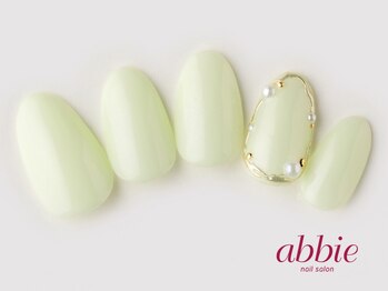 ネイルサロン アビー 宮益坂店(abbie)/パステルグリーン ¥10043
