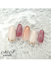エーアンドエー 蕨店(A&A)/ニュアンス×桜ネイル