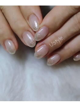 ユーズスタイル(U’style)/シャンパンゴールドラメグラ