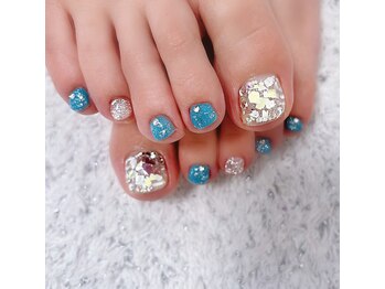 ディアリーネイル(Dearly Nail)/【フット】ホログラムネイル