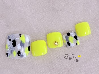 アトリエ ベル(atelier Belle)の写真/イマドキ女子はフットネイルも可愛く★atelier Belleのナチュかわなフットデザインはふんわり女子に大高評*