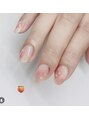 ルオントネイルトウキョウ(Luonto nail TOKYO)&nbsp;ニュアンス・桃のフルーツネイル