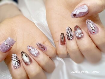 アリサネイル(ALISA NAIL)/ネコとバレンタイン