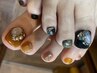【フット★定額deluxe/アート6～10本】フットバス&ケア込み