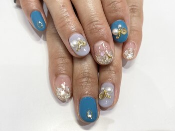 クォーターリゾートネイル(QUARTER RESORT nail)/海ネイル☆