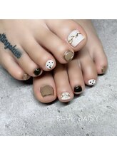 ブルーデイジー(BLUE DAISY)/boho foot  nail