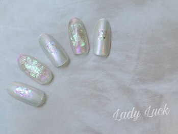 レディラック バイ キャンアイドレッシー(Lady Luck by Can I Dressy)/キラキラうるうる氷ネイル