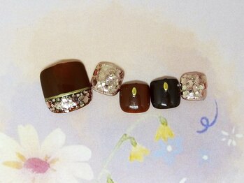 ネイルライフ(NailLife)/チョコ風ニュアンスフット定額