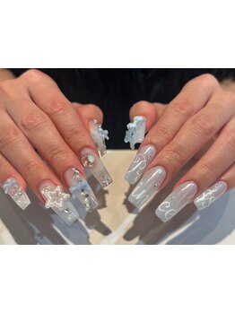 手描きアートが得意なサロン