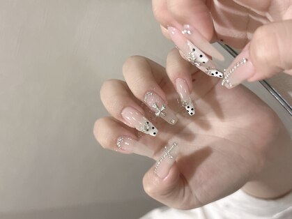 nail salon LOEN四条烏丸 フィルイン/ワンカラー/ワンホンネイル/長さだし/持ち込みの写真