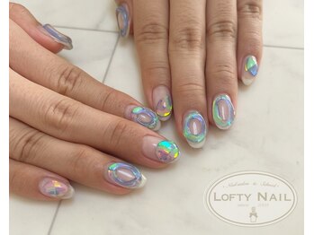 ロフティーネイル 駒川店(Lofty Nail)/フィルム×ぽこぽこネイル
