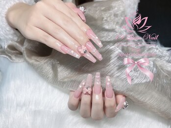 79リナネイル 心斎橋店(79LINA NAIL)/クリアハートネイル