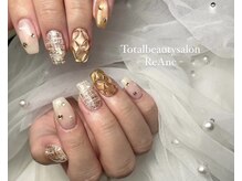 レアンシ(ReAnc)/キルティング×ツイード