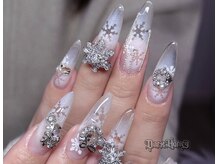 ダークハニー 原宿店(Dark Honey)/雪の結晶ネイル