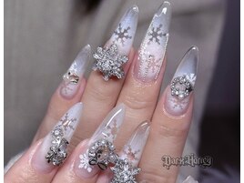 雪の結晶ネイル