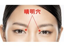 清澄整体院/眼精疲労・目の疲れ→晴明穴♪
