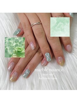 はあとねいる 八戸ラピア店/大理石風ネイル