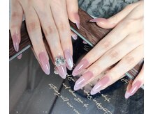 ブブ 渋谷(bubu)/ふんわりピンクの艶やかネイル