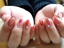 アミュリー ネイル アトリエ(Amury nail atelier)/ボルドー マグネットネイル 