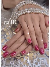 ネイルアール(nail R)/真っ赤なマグネットネイルです♪