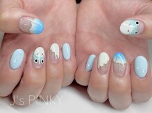 ネイルスペース ジェイズ ピンキー(NAIL SPACE J's PINKY)/梅雨ネイル