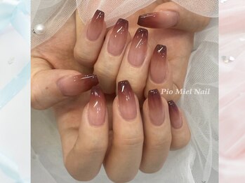 ピオミエルネイル 新宿(pio miel nail)/しっとり大人なモーブグラデ