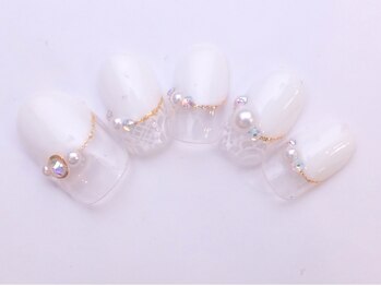 ネイルサロン ドレリッチ 大宮店(drerich)/【6990】ブライダルネイル