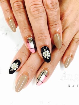 ネイルサロン アンジェリカ(Angelica)/No.17 チェックネイル