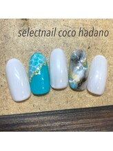 セレクトネイル ココ 秦野店(SELECT NAIL COCO)/天然石＆たらしこみ