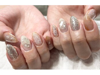 ネイル シスター(nail sister)/シェル×ラメネイル