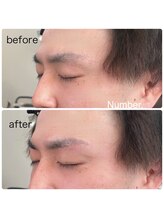 ナンバー(Number.)/人気ストレート眉【メンズ眉】