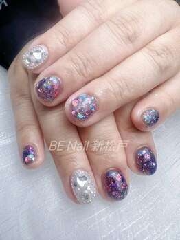 ビーネイル 新松戸(BE NAIL)/可愛いワンカラー埋め尽くし
