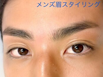 ミニョンアイラッシュデザインサロン 北花田店/【メンズ眉スタイリング】