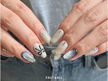 ファストネイル 自由が丘駅前店(FAST NAIL)/*オフ無料*Y2K★ぷっくりリボン