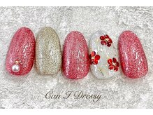 キャンアイ ドレッシー 横須賀中央店(Can i Dressy)/ホロフラワーネイル¥7000