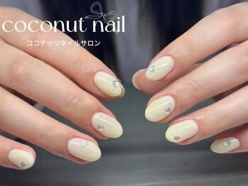 ココナッツネイル/春ネイル