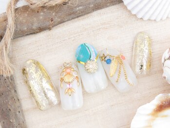 ラミエンヌ/夏 天然石 ホイル シェル