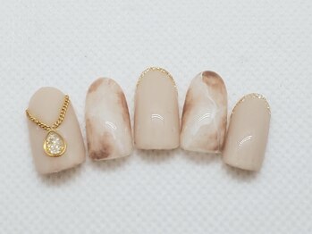 ネイルサロン ロゼオ(Nail salon Roseo)/■渋谷>7990円/大理石柄ネイル