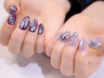 ラルネイル 大宮(Lull. nail)/*メタルパーツ*マーブル*