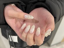 ネイルアヴァンス 京橋店(Nail AVANCE.)/ガーリーリボンネイル