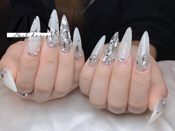 ゼン ネイル デザイン 池袋(ZEN NAIL DESIGN)/長さだしやり放題×つけ放題