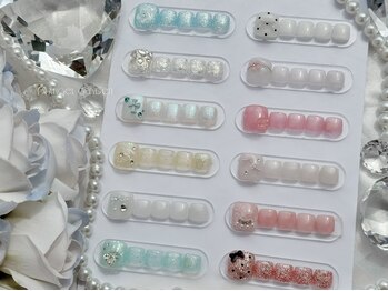 エンジェルガーデン 青山店(Angelgarden)の写真/フットネイルで指先までキラキラ☆トレンドのマグネット/フラッシュ！角質ケアも◎【定額/持ち込みOK】