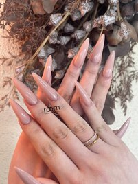 ロングネイル×スカルプ
