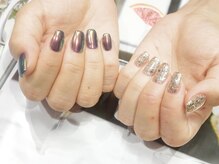 キャミ ネイル(CAMMY NAIL)/キラキラアシメネイル