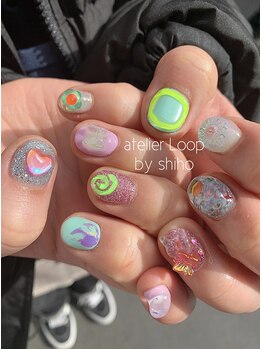アトリエループ(atelier Loop by shiho)/ぷくぷくネイル