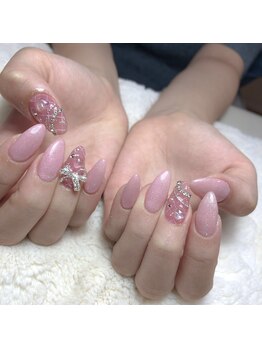 リリーモア(Lily More)/チェックネイル