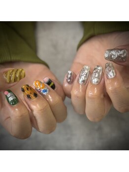 ネイルサロンファストネイルプラス 新宿店(FAST NAIL PLUS)/2024秋ネイル【個性派ネイル】