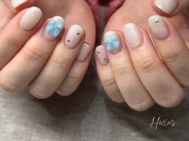 リボン/ホワイト/ブルー