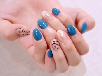 ラルネイル 大宮(Lull. nail)/*クリア*レオパード*