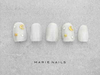 マリー ネイルズ いわきラトブ店(MARIE NAILS)/定額6,600円税込　ホワイト1111b